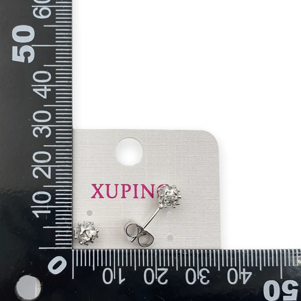 OMZ6249-Pallina 6mm- Orecchini a Lobo_Argento_2