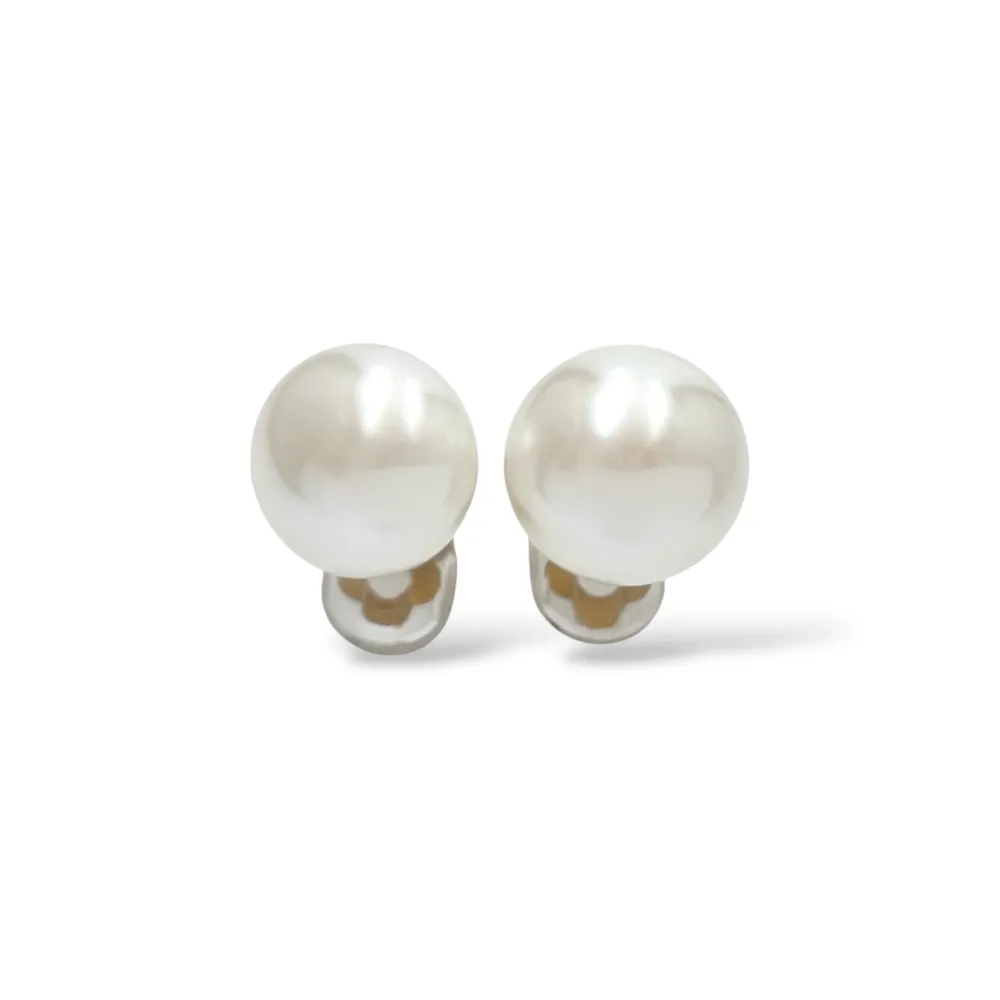 Perla di conchiglia - clip in acciaio - OR-506-498/16mm