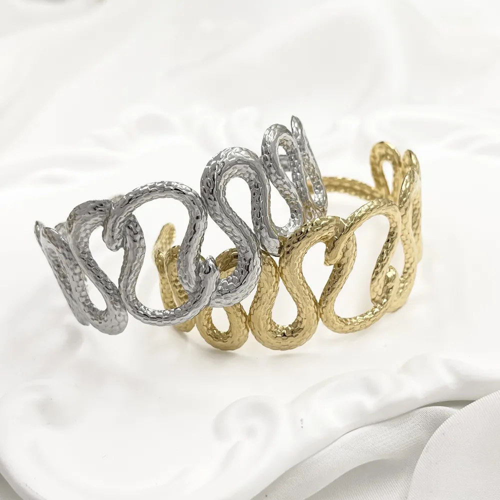 Serpenti -Bracciale Rigido in Acciaio - BR-744-16