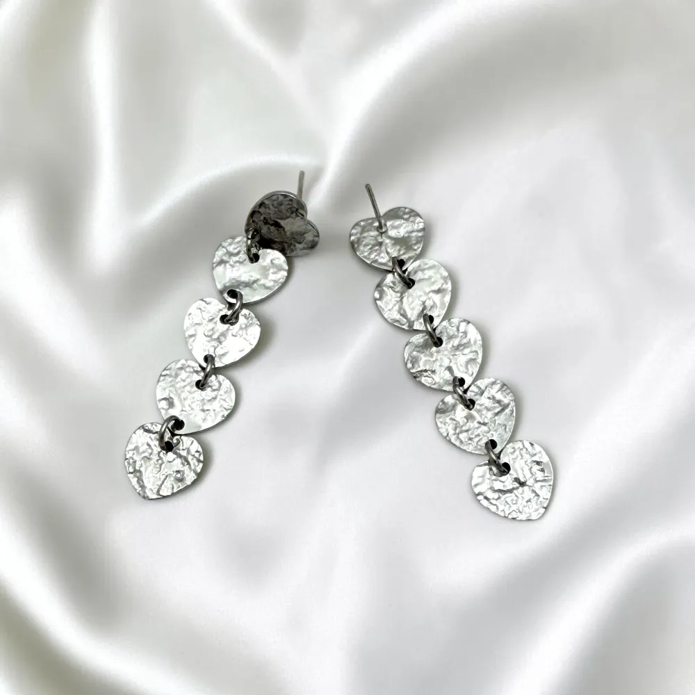 Cuore Pendenti-Orecchini in Acciaio - OR-795-22955