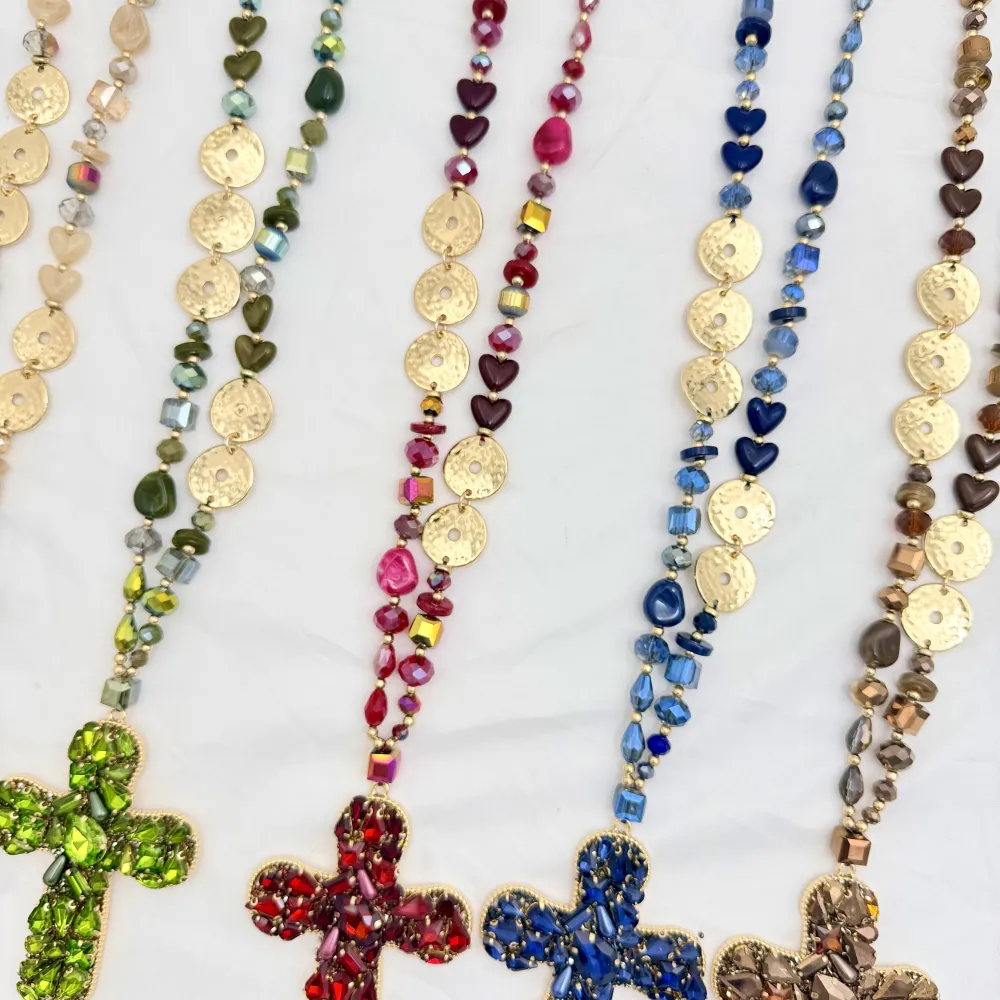 Croce-Collana Lunga in Acciaio - CML-732-714