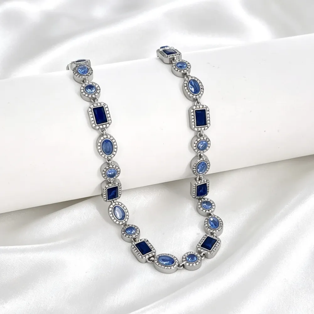 Punti luce-Collana Corta in Acciaio - CL-795-12981