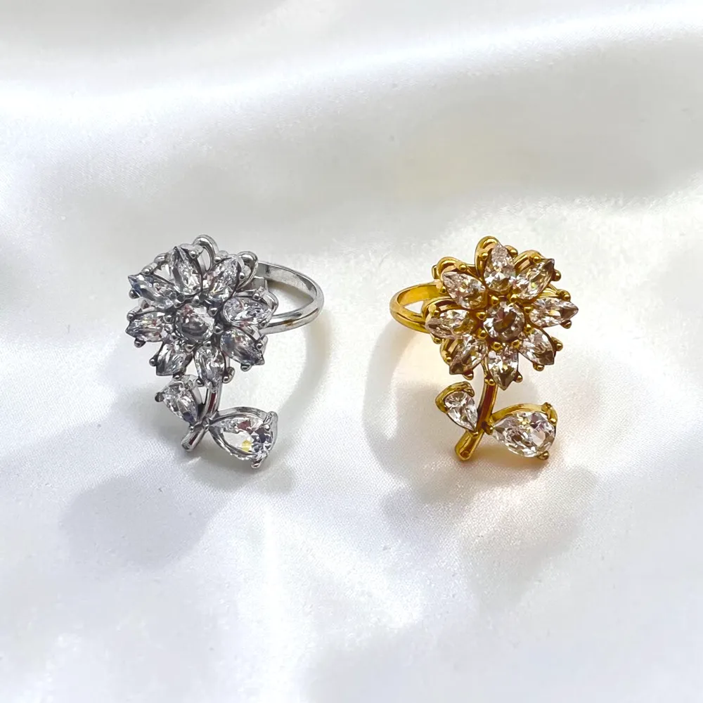 Fiore spinner-Anello in Acciaio - AN-795-15465