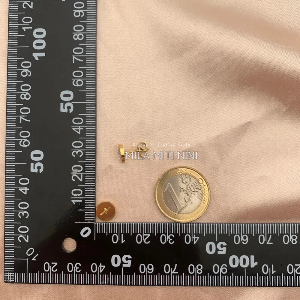 OPA413-692-Iniziale Strass Tondo-12 Paia Orecchini in Acciaio_2