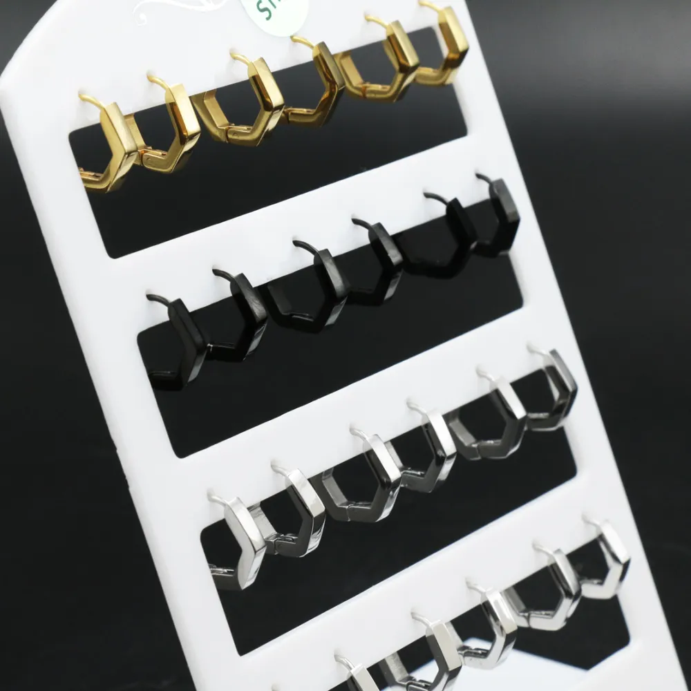 OPA450-215-231-Ottangono - Orecchini Acciaio (Conf.12 Paia)_MIX_2