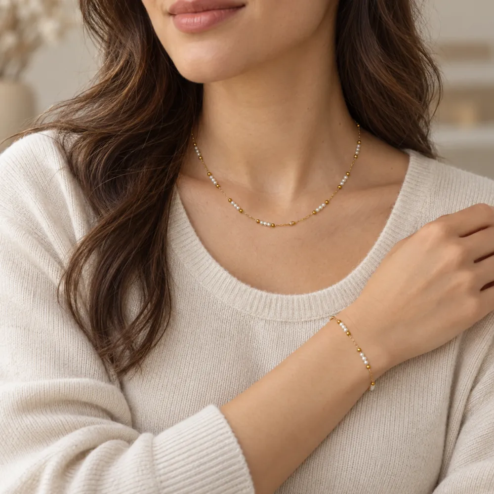Perline-Bracciale in acciaio - BR-413-3312