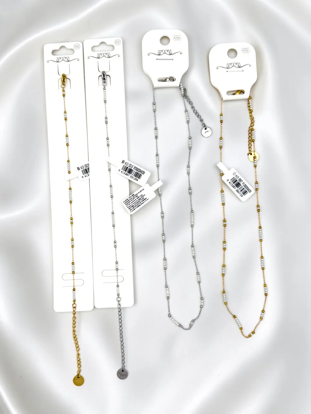 Perline-Bracciale in acciaio - BR-413-3312