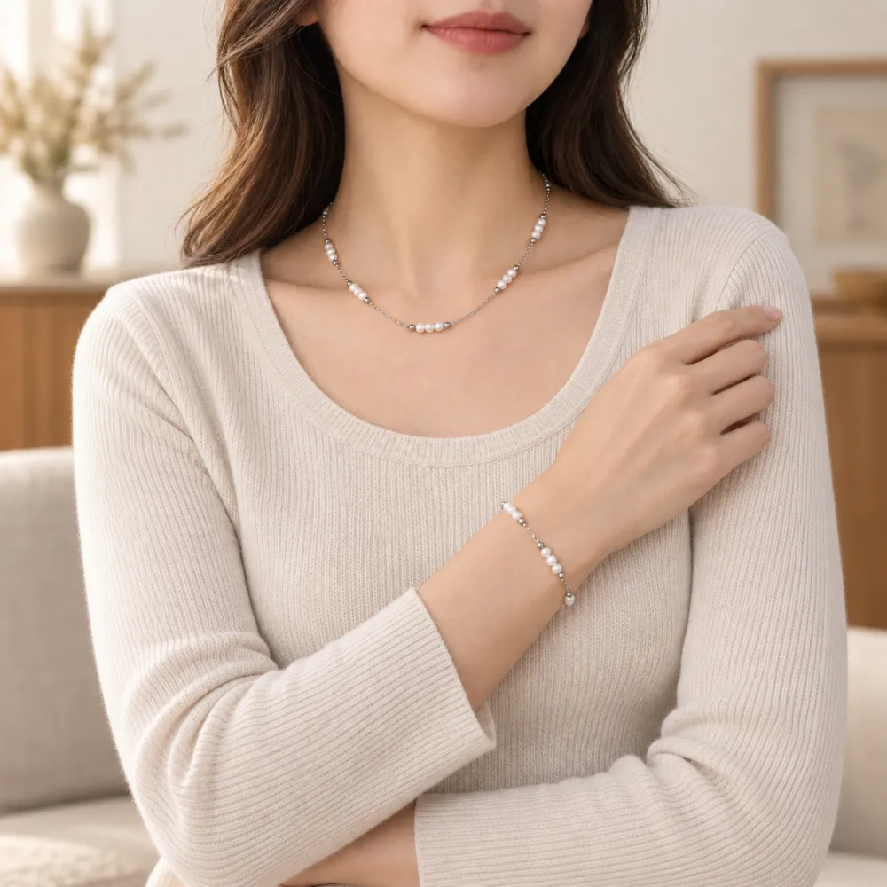 Perline-Bracciale in acciaio - BR-413-3311