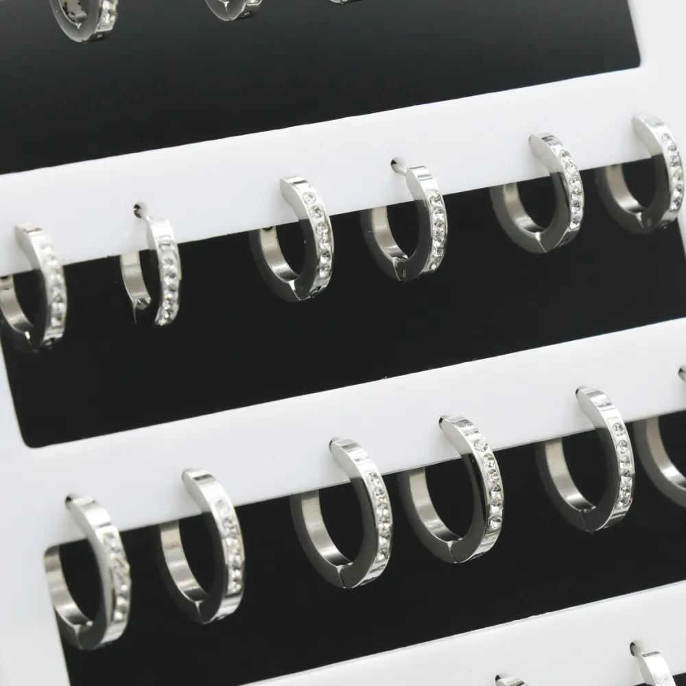 OPA450-290-Cerchio Quadrato Strass Scalare - Orecchini (Conf.12 Paia)_Argento_2