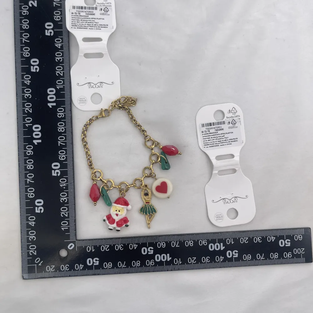 Babbo Natale e Ballerina-Bracciale in Acciaio - BR-732-708