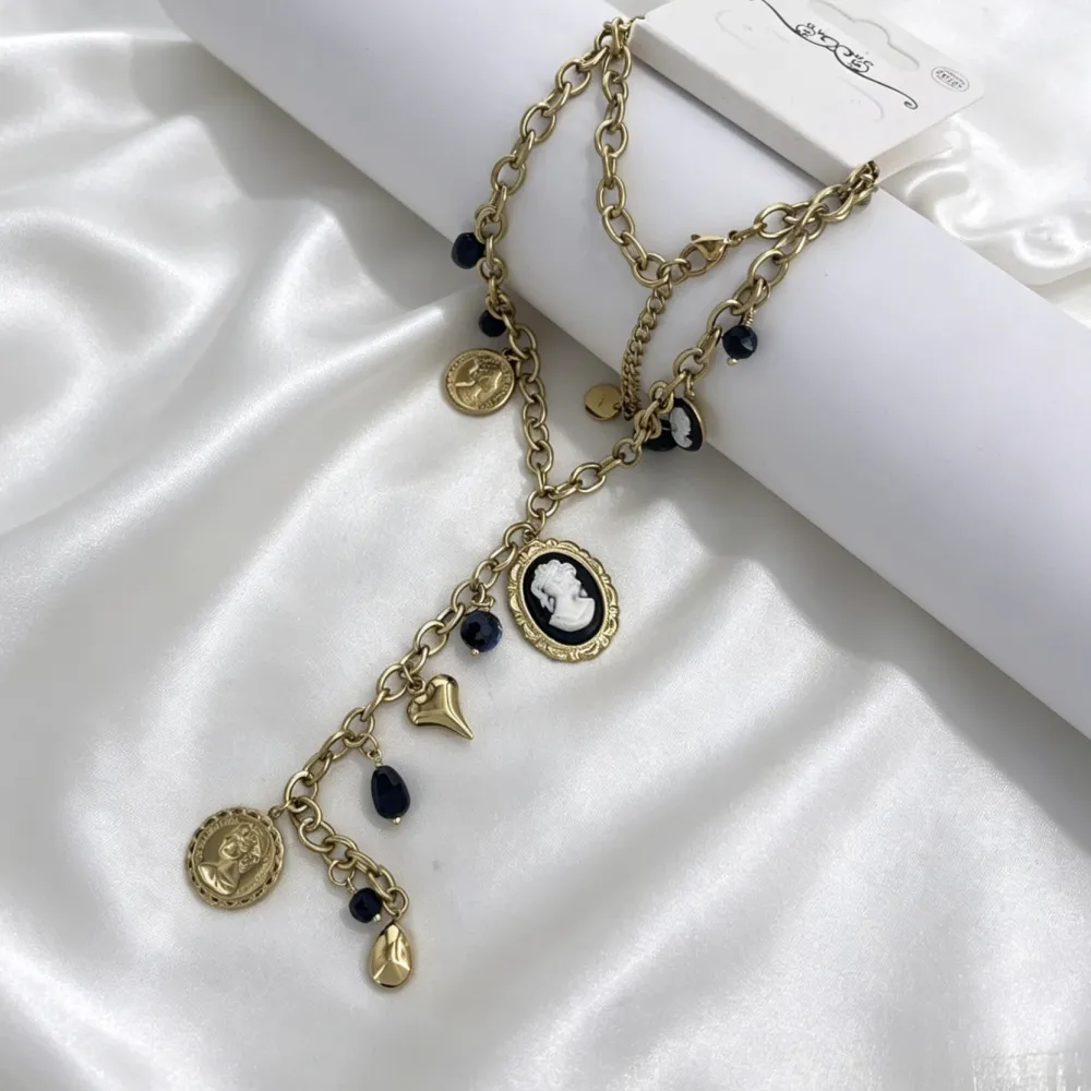 Cameo-Collana corta in Acciaio - CL-794-138