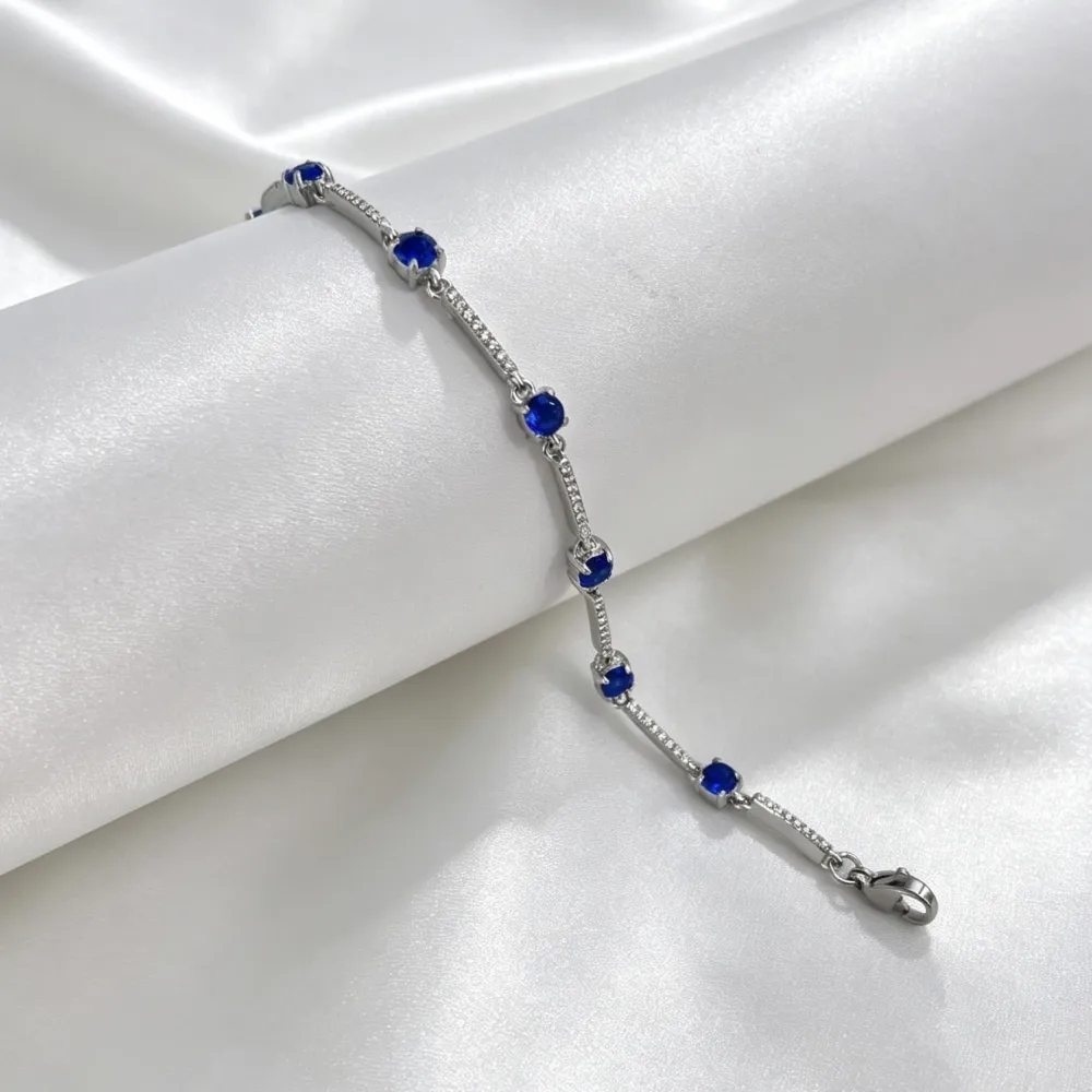 Punto Luce -Bracciale in Acciaio con Chiusura Moschettone  - BAC-103-AA7283B