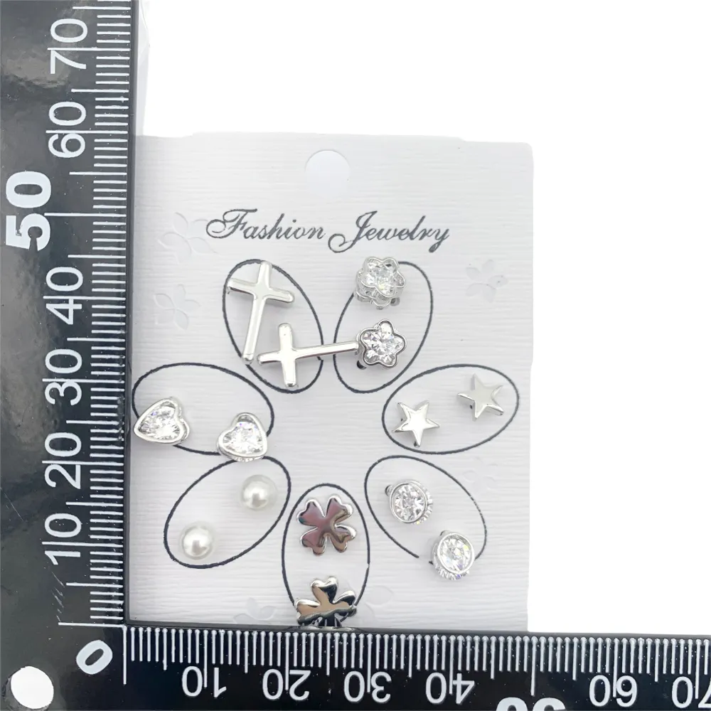 OPM6550-Set 7 Paia Mini Orecchini- Orecchini a Lobo_2