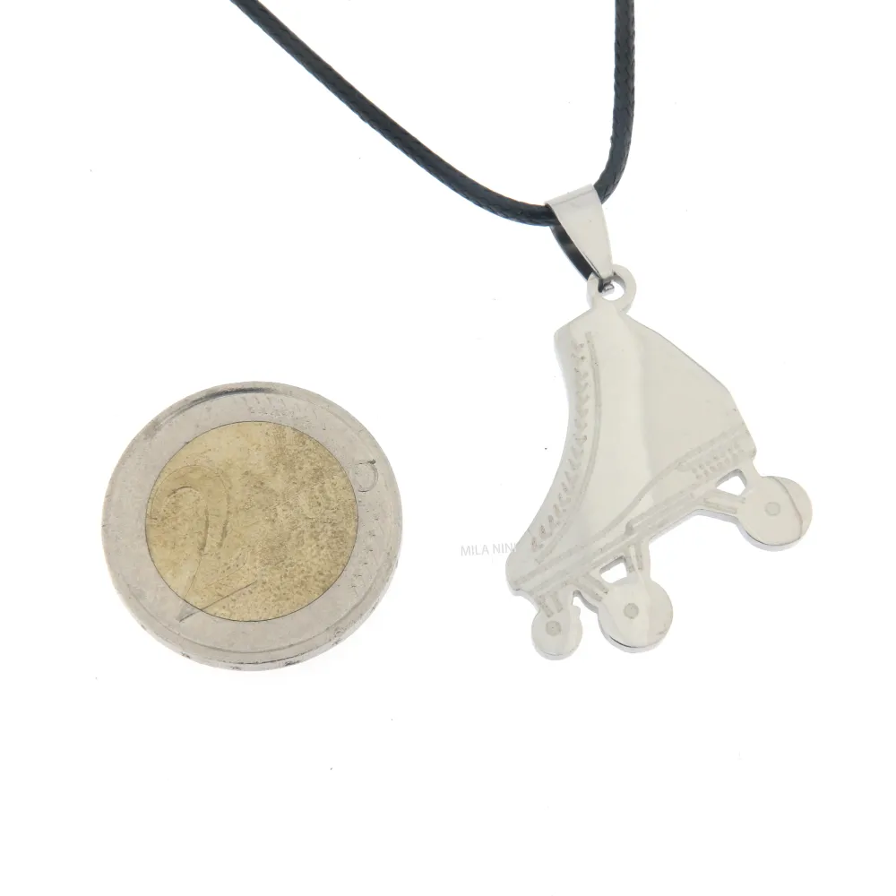 Pattine a Ruote - Collana Corta Unisex_Acciaio_2