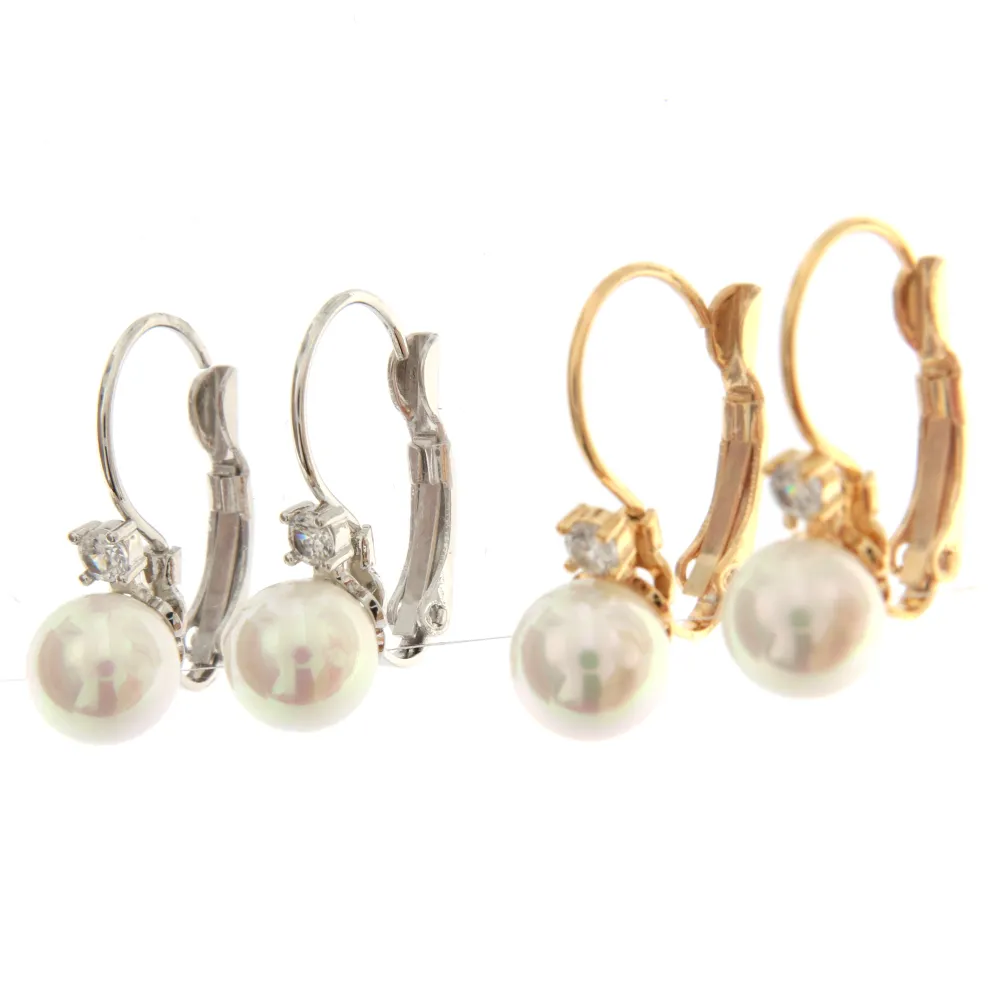 P.luce Perla 8 mm 3010- Orecchini a Monachella_2