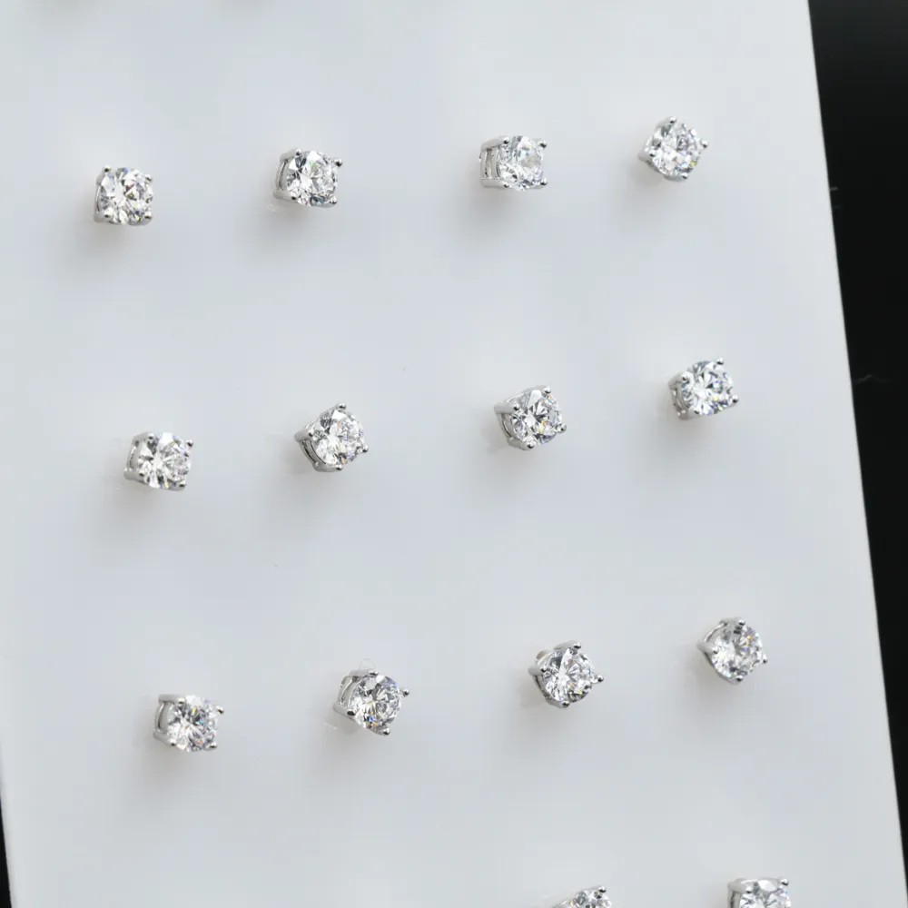 Punto luce 4 cm 4 Griffe XP - Orecchini (Conf. 12 Paia)_Argento_2