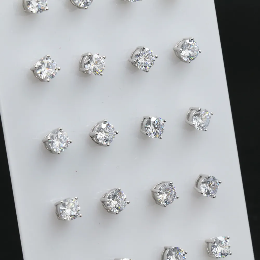 Punto luce 6 cm 4 Griffe XP - Orecchini (Conf. 12 Paia)_Argento_2