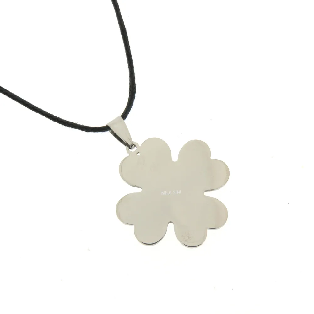 Quadrifoglio - Collana Corta Unisex_Acciaio_2