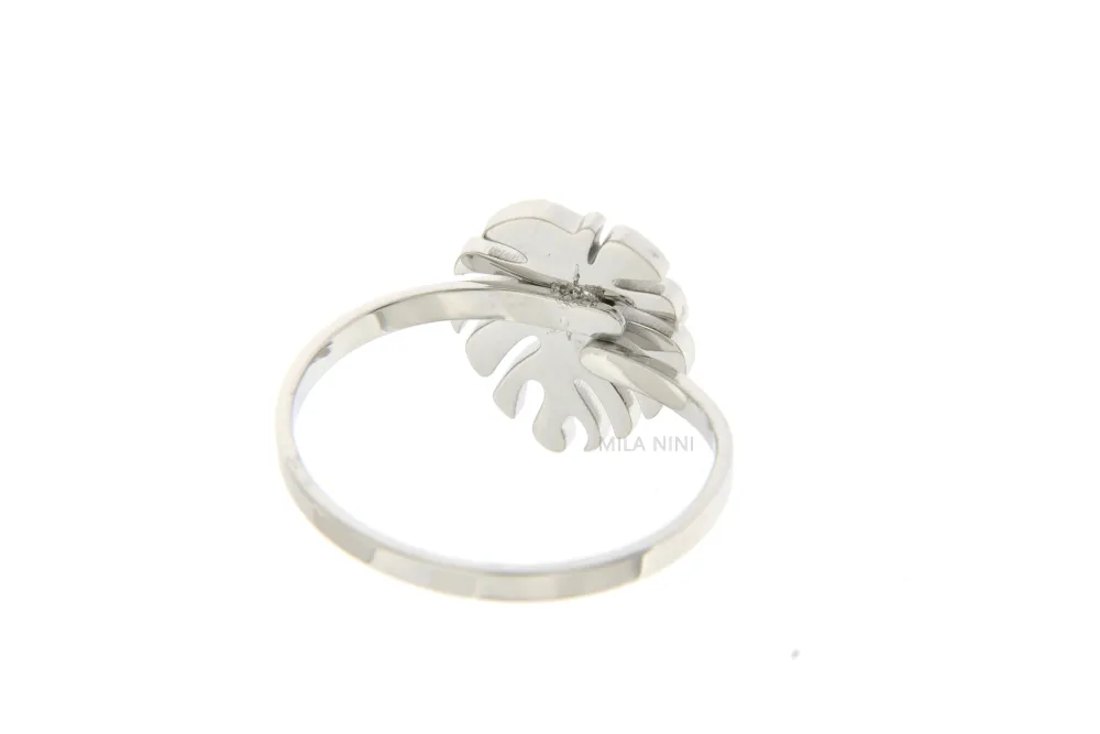 SAAR Mondo - Anello Regolabile Acciaio Strass_2