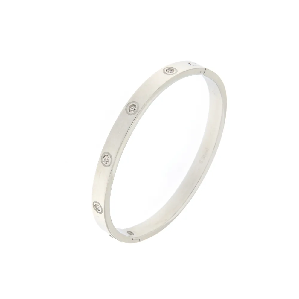 SBAR P.luce 1460 - Bracciale Rigido Acciaio_Argento_1