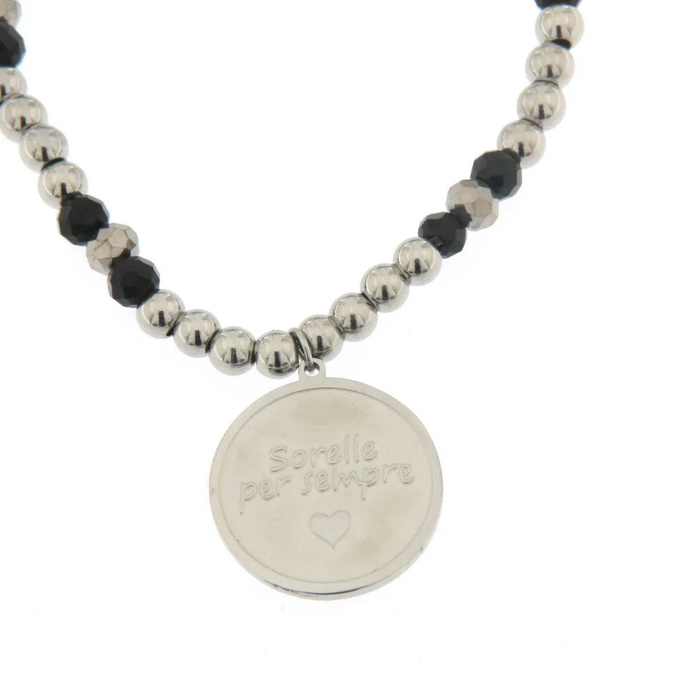 Sorelle Per Sempre - Bracciale Elastico_Argento_2