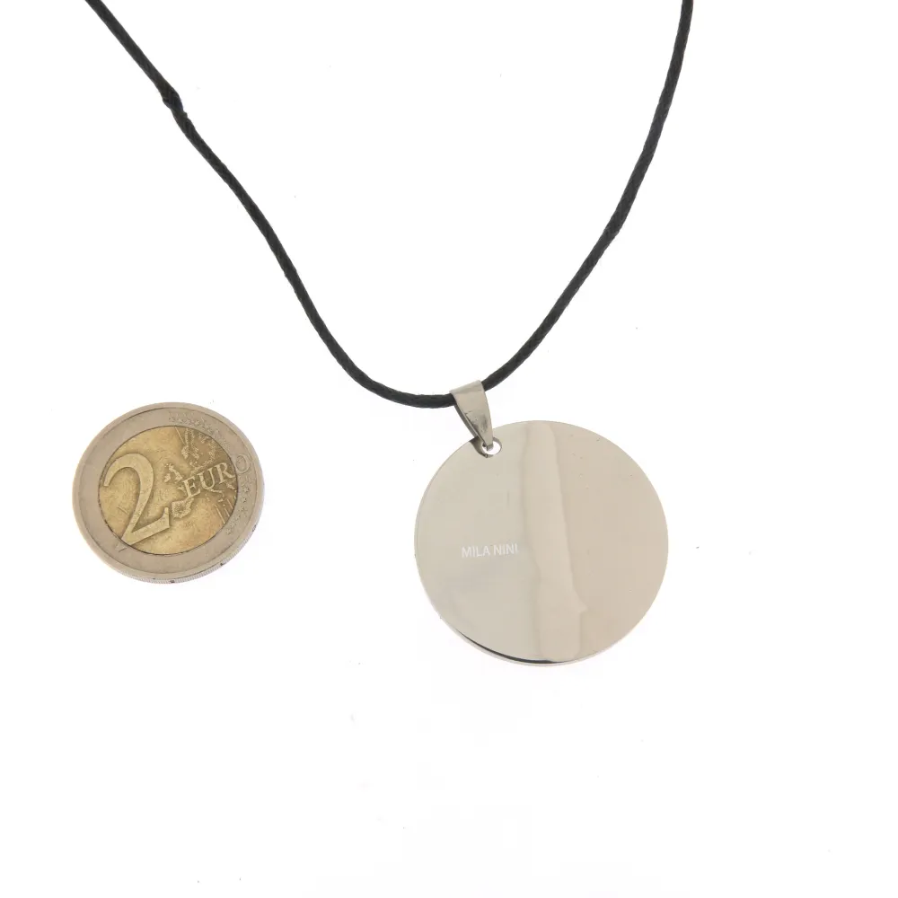 Tondo Liscio - Collana Corta Unisex_Acciaio_2