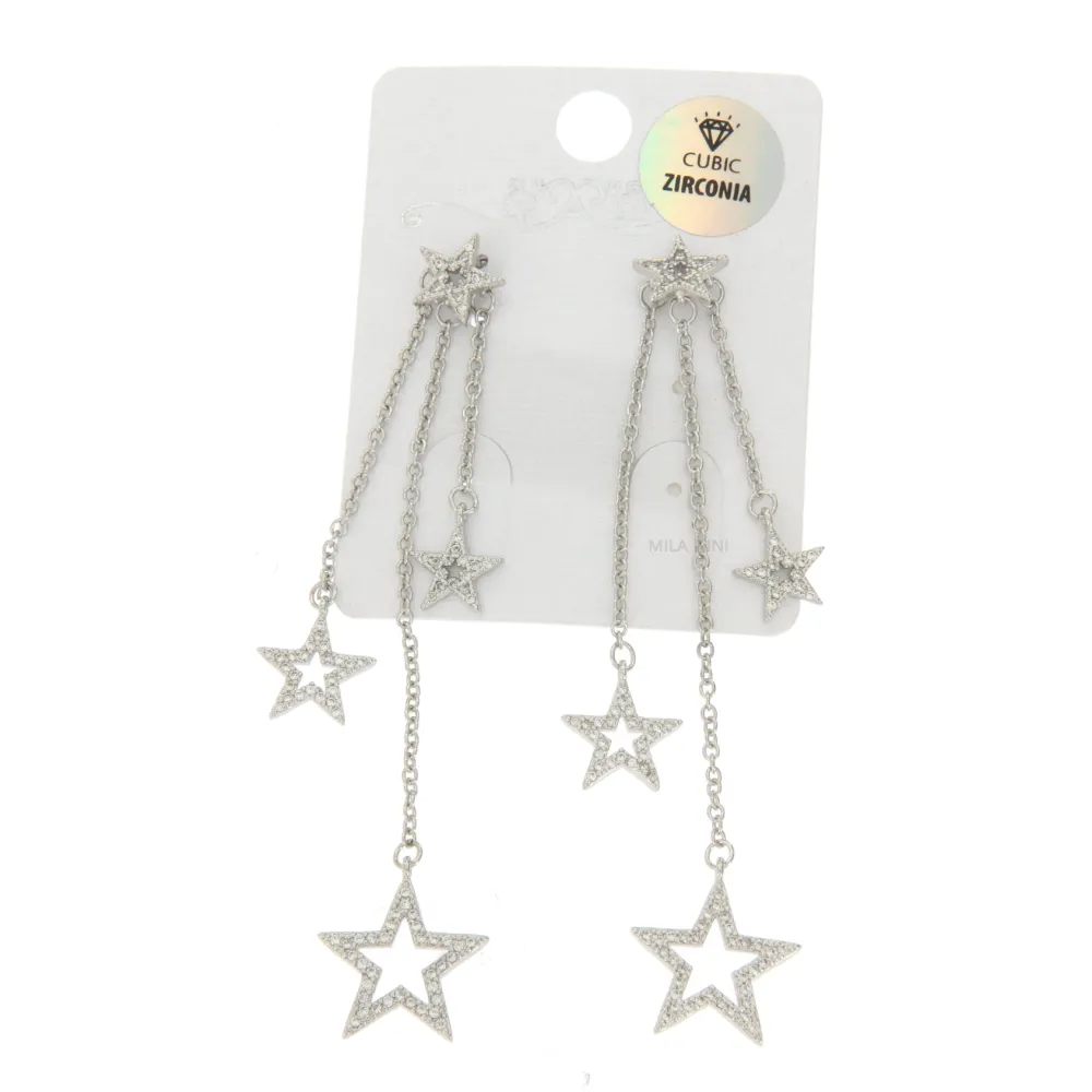 ZOMP Stelle Multiple - Orecchini Cubic Zirconia_Argento_2