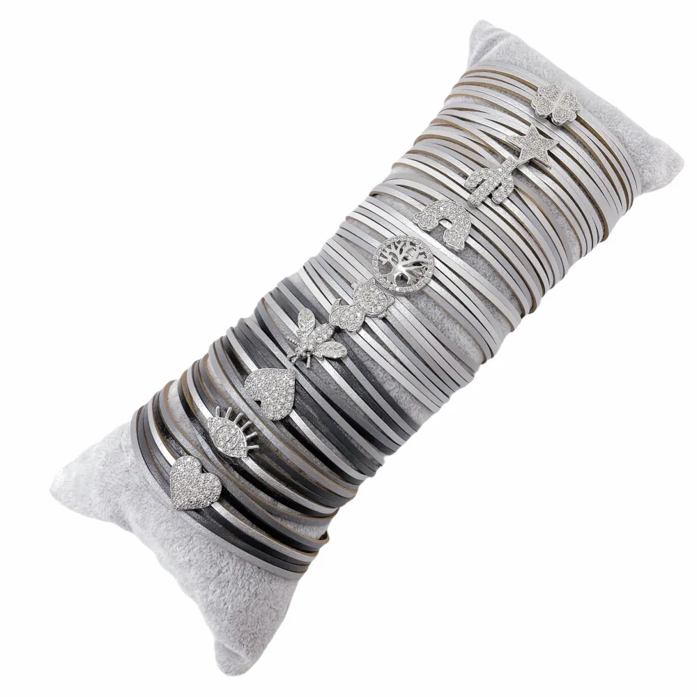 10Pz Bracciali +Cuscino in Omaggio - BPM176-168-Multifili con Charmes-10 Pz Bracciali