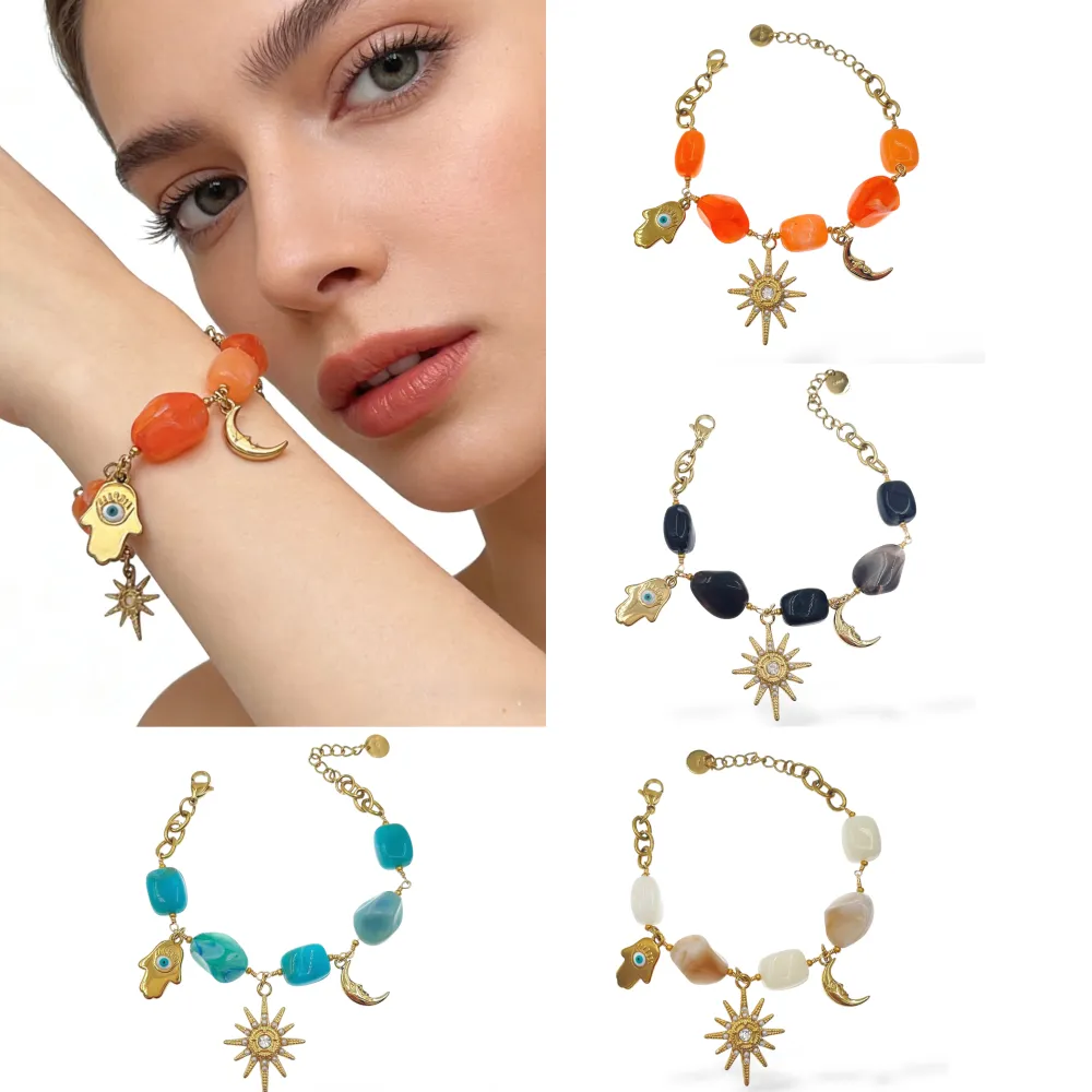 Sole Luna-Bracciale in Acciaio - BR-794-88