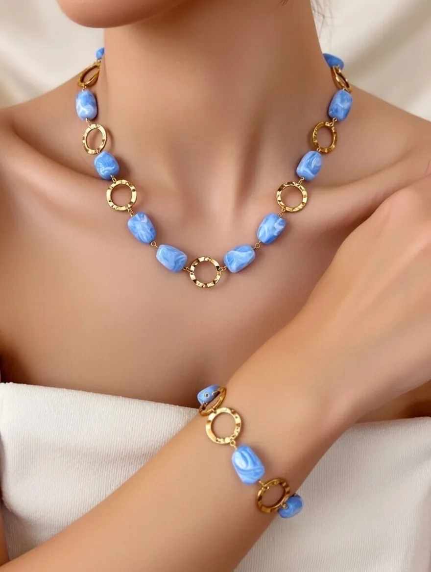 Cerchio -Collana Corta in Acciaio - CL-794-49