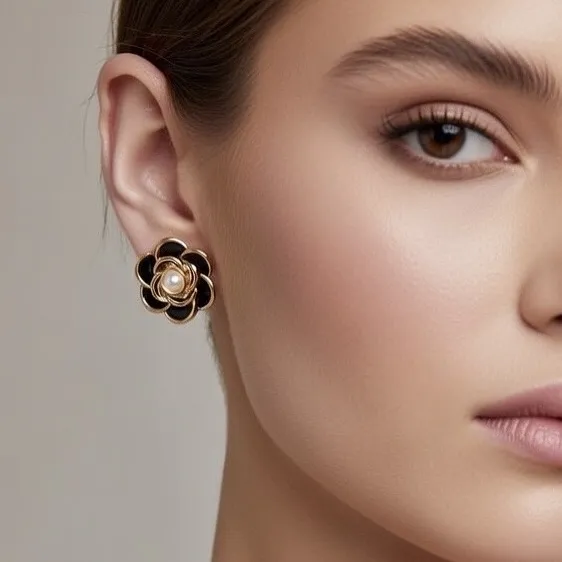 Fiore-Orecchini in Acciaio - OR-794-63