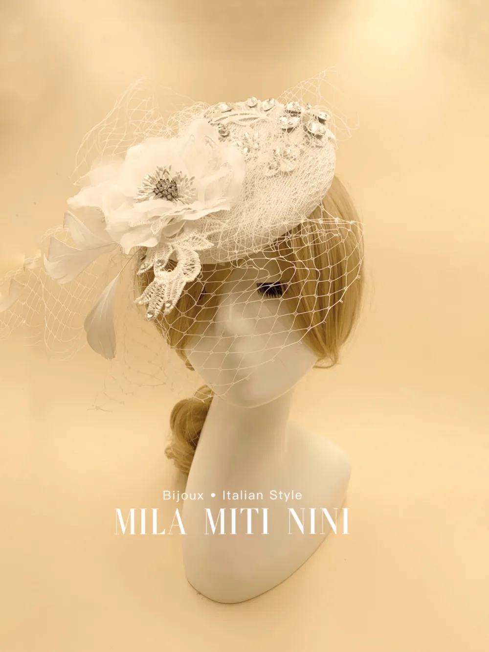 AXC1046-Copricapo con Velo- Acccessori per Capelli