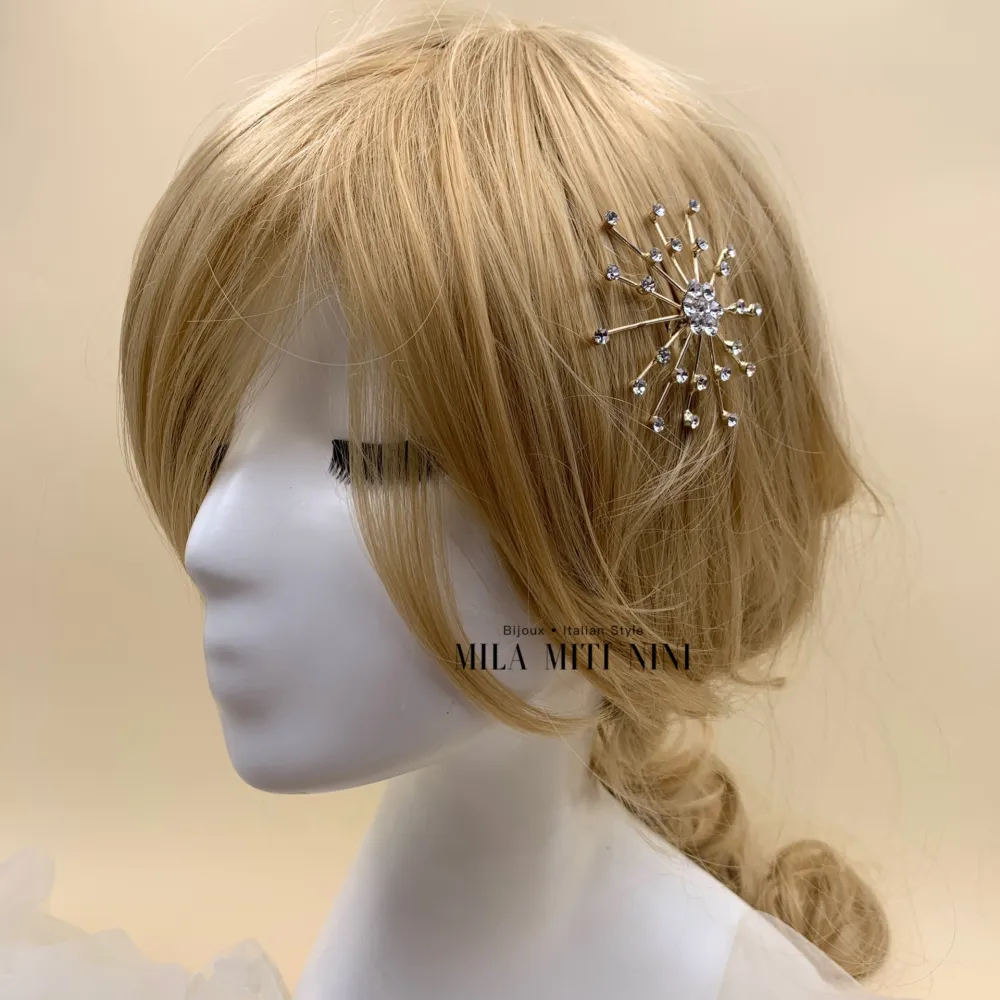 AXC109-4-Pettine Fiore- Acccessori per Capelli