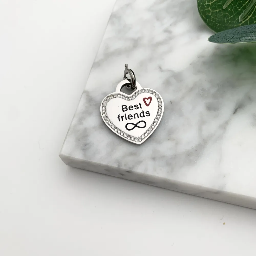 CIO7636-Best Friend- Ciondolo in Acciaio
