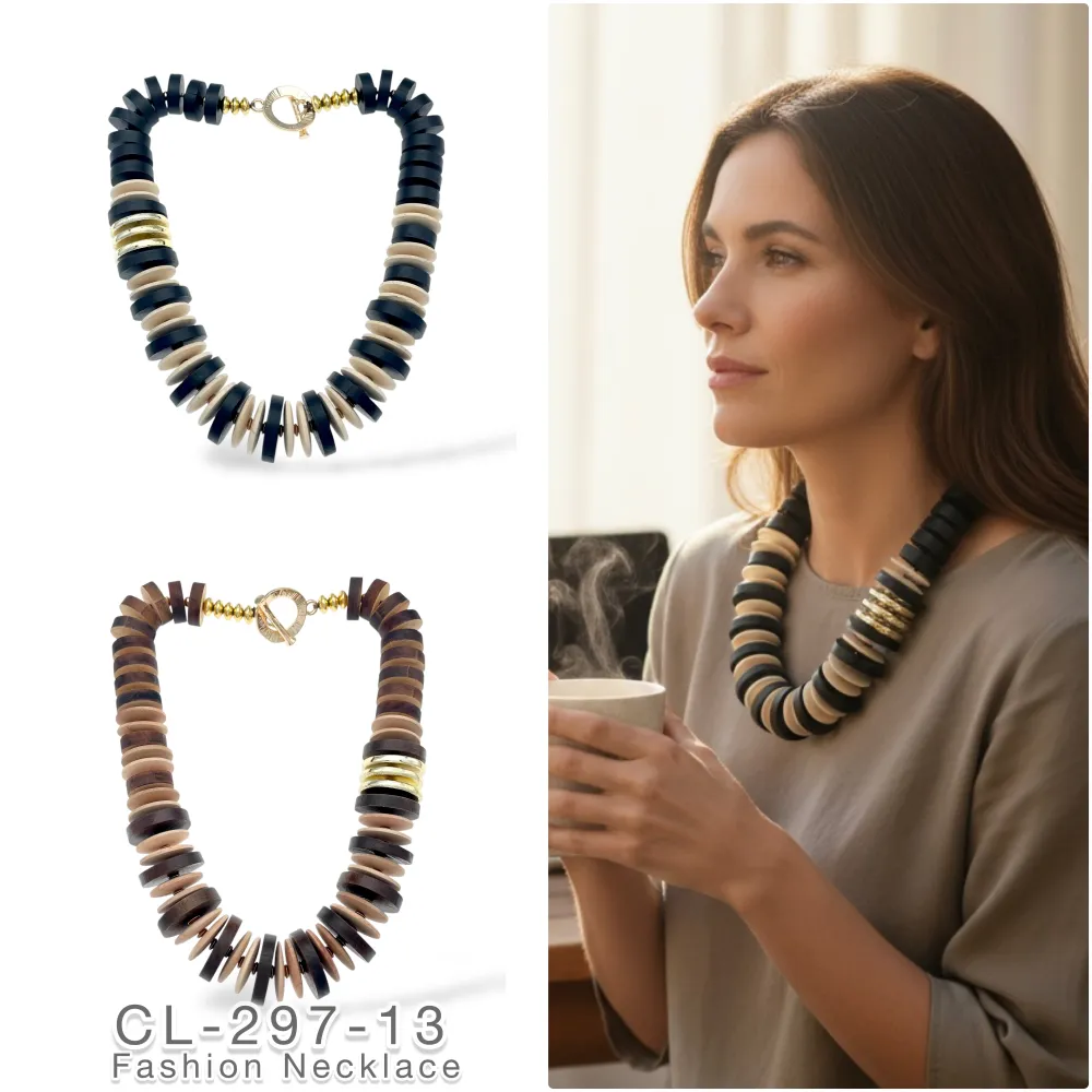 Tanti Dischetti-Collana Corta Moda - CL-297-12