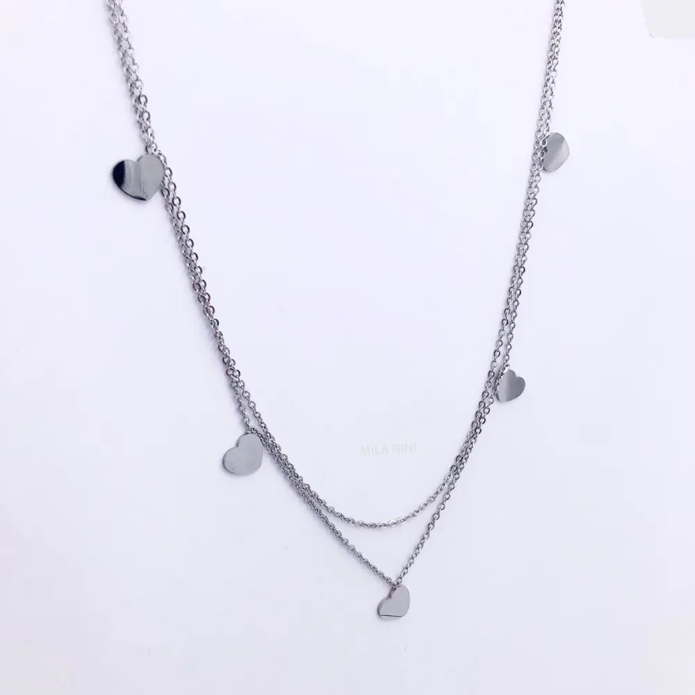 Cuore  fine Multifilo  - Collana 4558