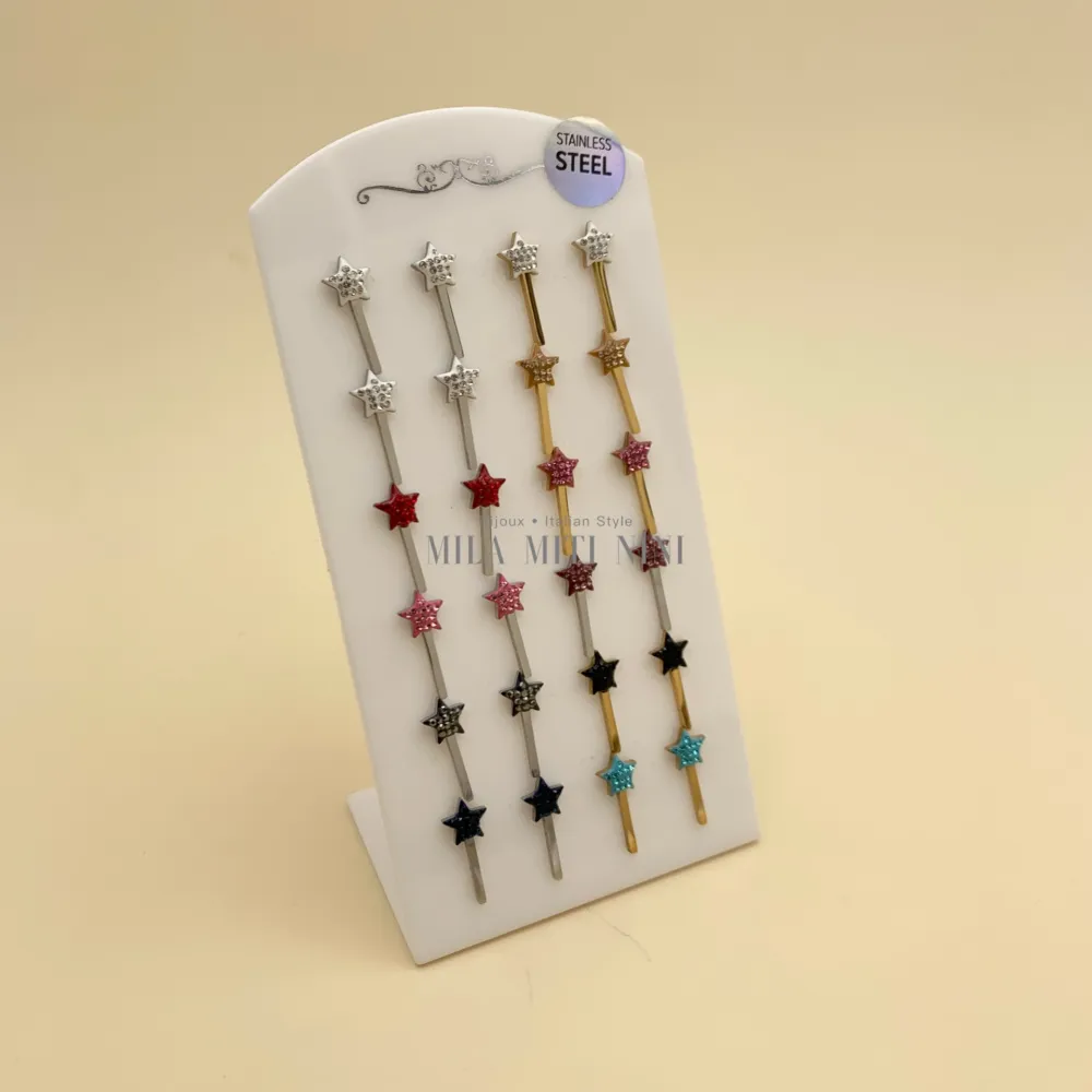 OPA413-2730-Bacchetta Magica-12Paia Orecchini Acciaio