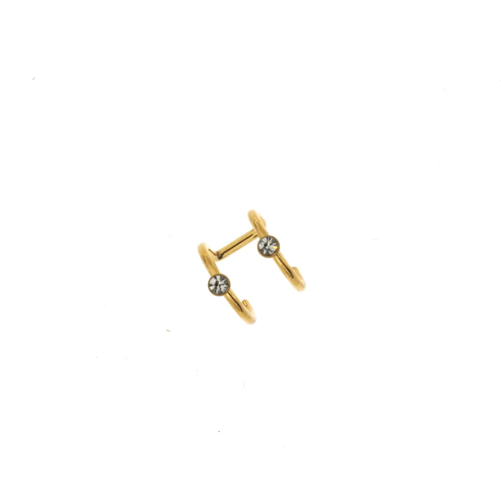 [PCA4019-Cerchio con P.Luce- Earcuff in Acciaio] PCA4019-Cerchio con P.Luce- Earcuff in Acciaio