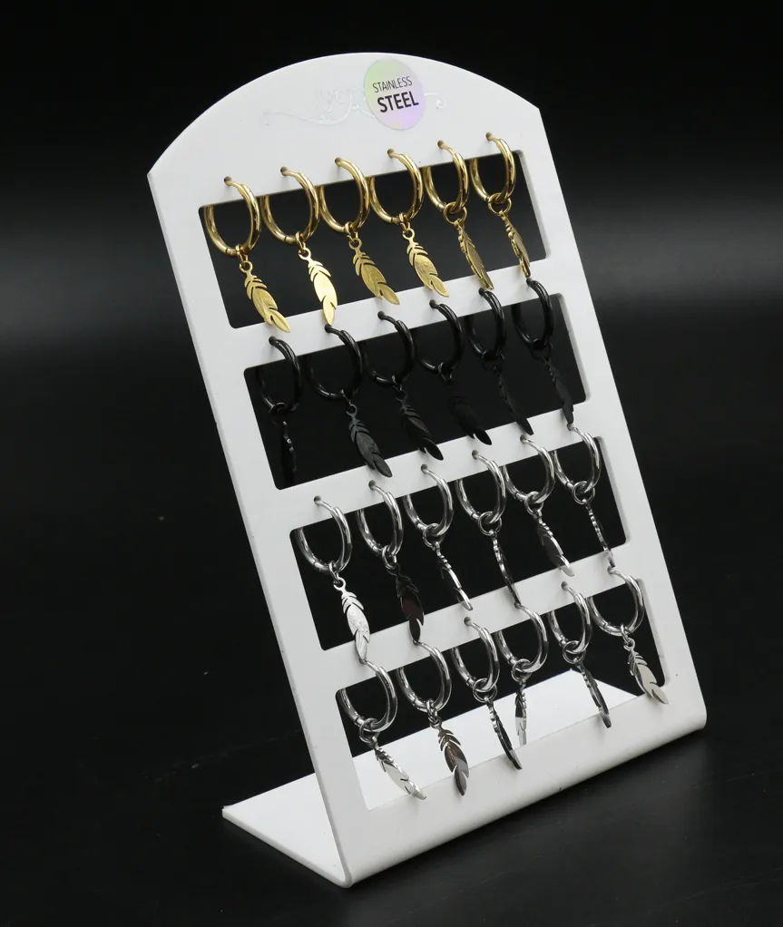 [Piume - Orecchini a Cerchio 2x12 (Conf.12 Paia)] Piume - Orecchini a Cerchio 2x12 (Conf.12 Paia)