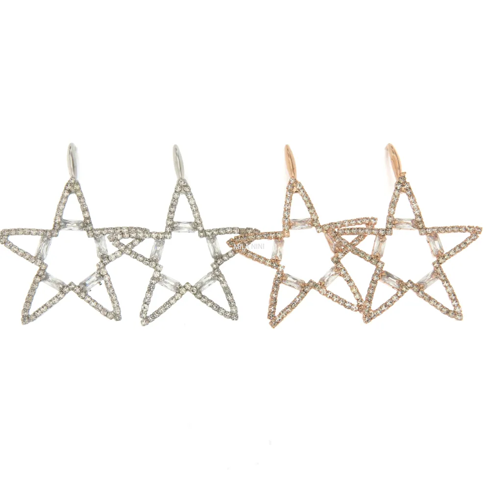 Stella Cerchio - Orecchini Pendenti Cubic Zirconia (Argento)