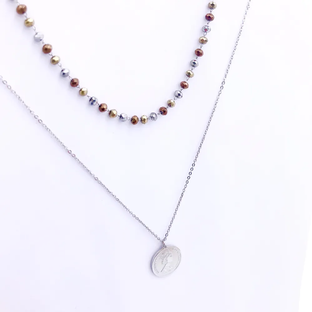 [VCAC Monetta rosario doppiofilo 6730  - Collana acciaio] VCAC Monetta rosario doppiofilo 6730  - Collana acciaio (ac ci ai o)