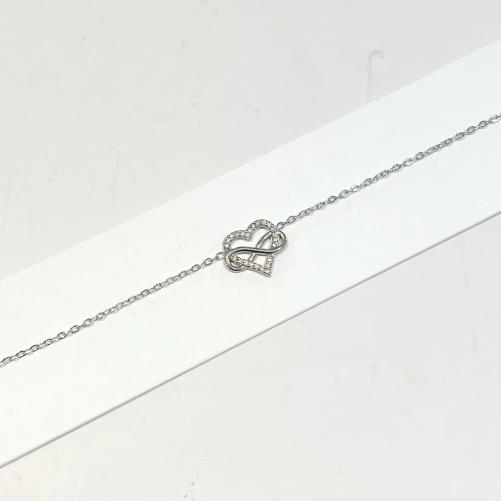 [BR-795-15171] Cuore Infinito-Bracciale in Acciaio - BR-795-15171 (Argento)