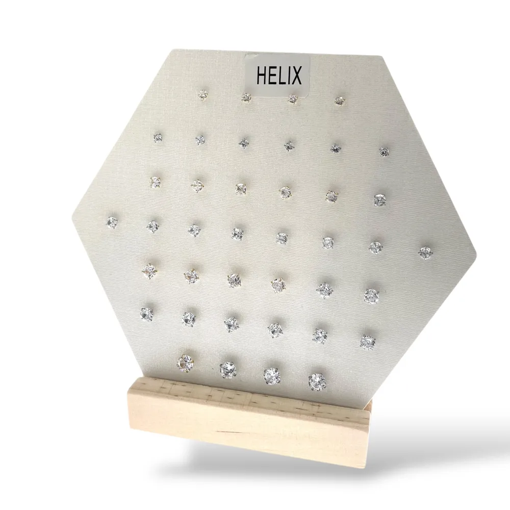 [EAK-751-07] Mix Punti Luci Scalari -40pz Orecchini Helix in Acciaio - EAK-751-07