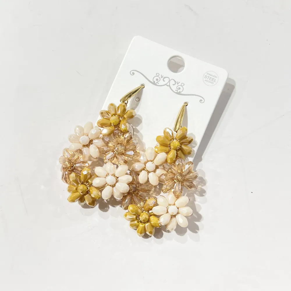 Goccia Fiore-Orecchini Moda - OR-428-35