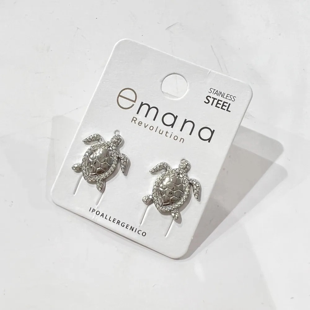 Tartaruga-Orecchini in Acciaio - OR-795-19779 (Argento)