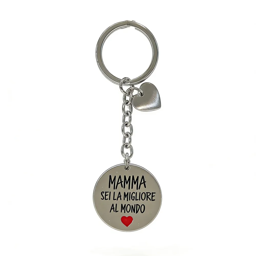 [PO-413-144] Mamma sei la migliore al Mondo-Portachiavi in Acciaio - PO-413-144