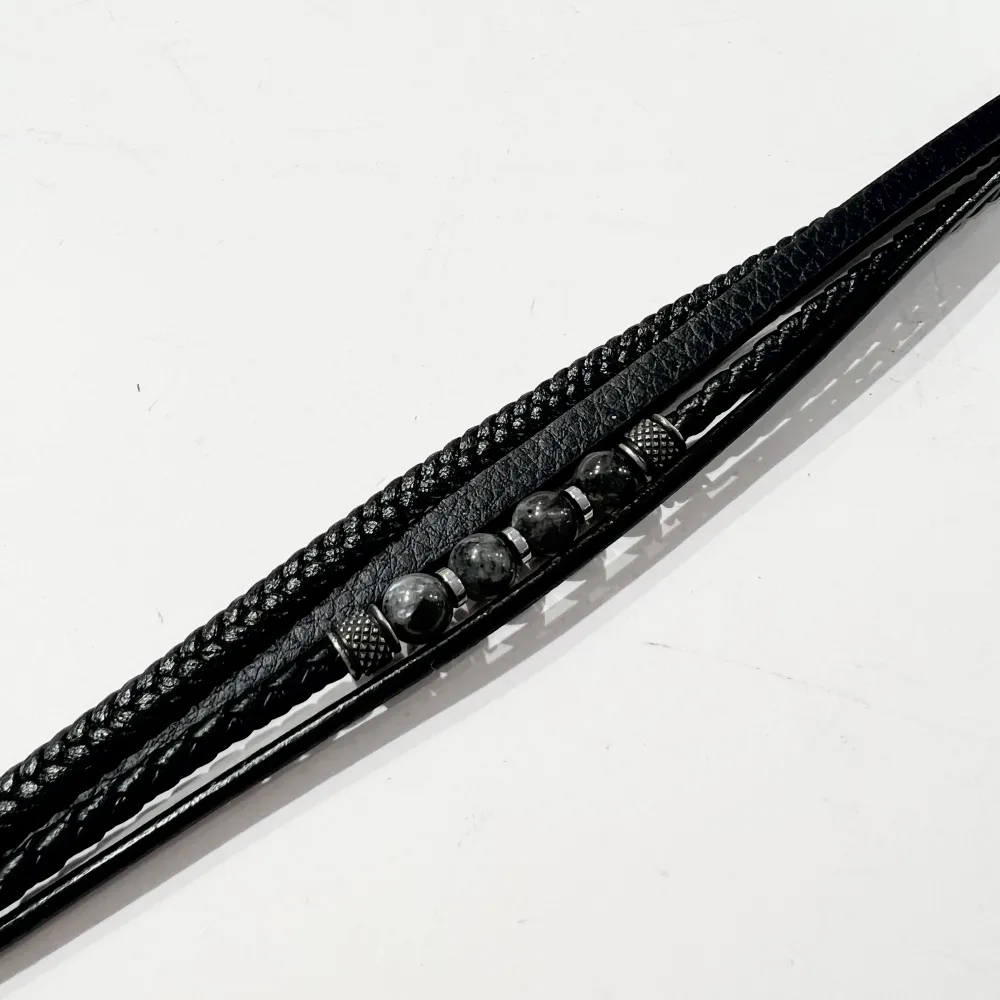 Multifili Con perline-Bracciale Uomo in Acciaio - BAU-775-24