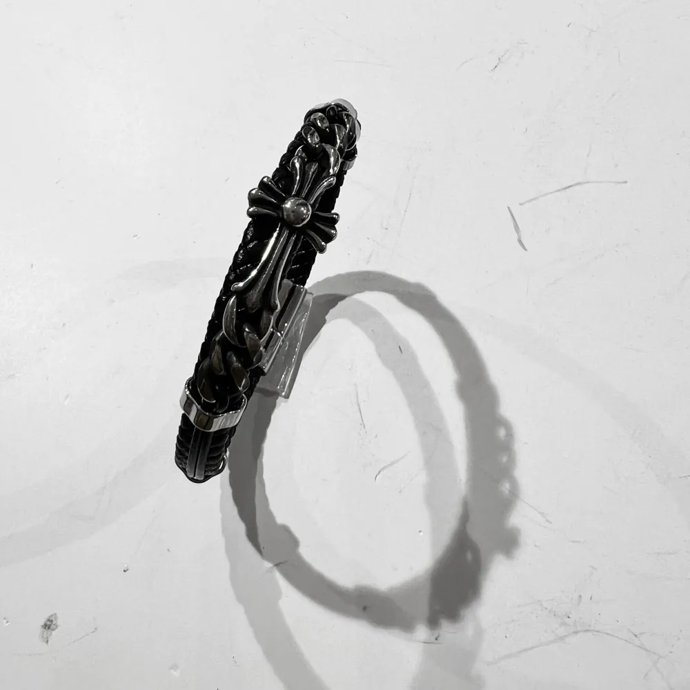 [BAU-775-67] Croce-Bracciale Uomo in Acciaio - BAU-775-67 (Nero)