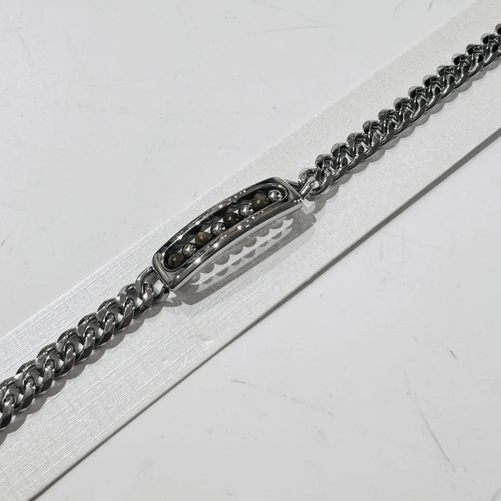 Perline-Bracciale Uomo in Acciaio - BR-775-70