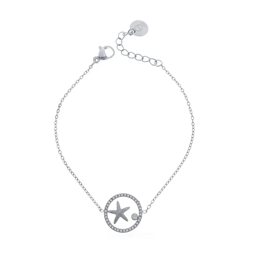 Stella Marina-Bracciale in Acciaio - BR-795-15201 (Argento)